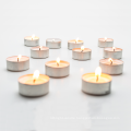 factory produced cheap paraffin white color tealight candles